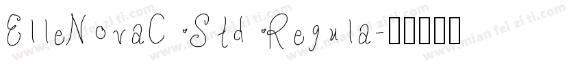 ElleNovaC Std Regula字体转换
